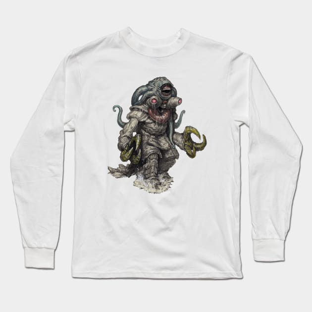 Water Kaiju Long Sleeve T-Shirt by charleslister